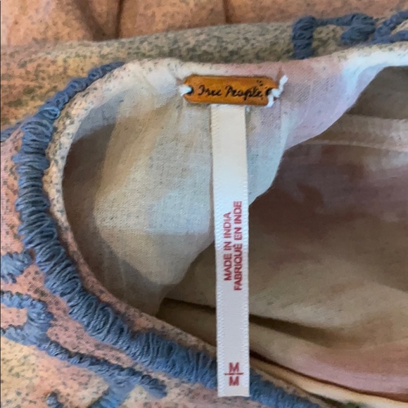 Free People boho slip dress with ruffles. - Picture 8 of 16